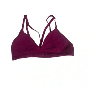 Free People Keira Seamless Bralette in Fuchsia Size M/L EUC